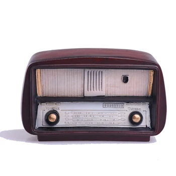 

Nostalgic Home Decor Antique Imitation Gift Resin Bar Radio Model Ornaments Accessories Retro Vintage Craft