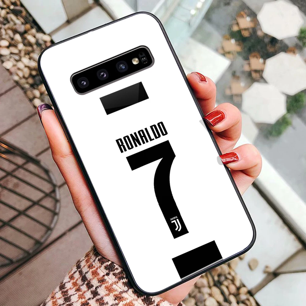 Месси и Криштиану Роналду закаленное Стекло чехол для samsung Galaxy S10 Примечание 10 Note 9