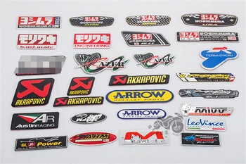 

3D 250cc 400cc Moto Aluminium Heat-resistant Motorcycle Exhaust Pipes Decal Sticker Scorpio Yoshimura Sticker