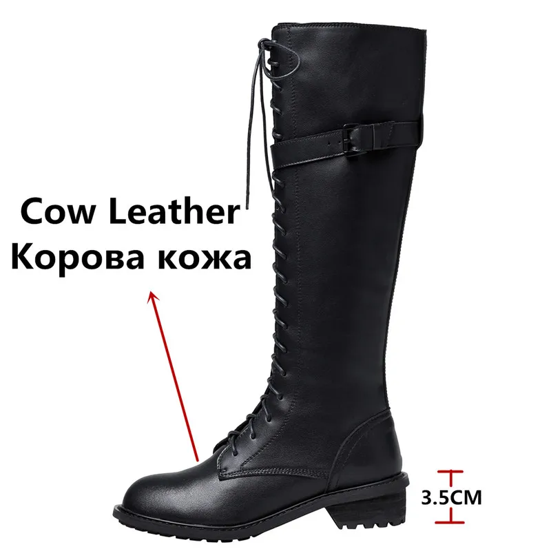 FEDONAS Knee High Boots Women Party Shoes Riding Boots Women Autumn Winter Warm Side Zipper High Boots Basic Casual Shoes