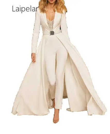 Elegant Women Party Jumpsuits Lace Appliques Patchwork Long Pant Rompers Female Autumn Wedding Prom Sexy Slim Overalls Jumpsuit | Женская