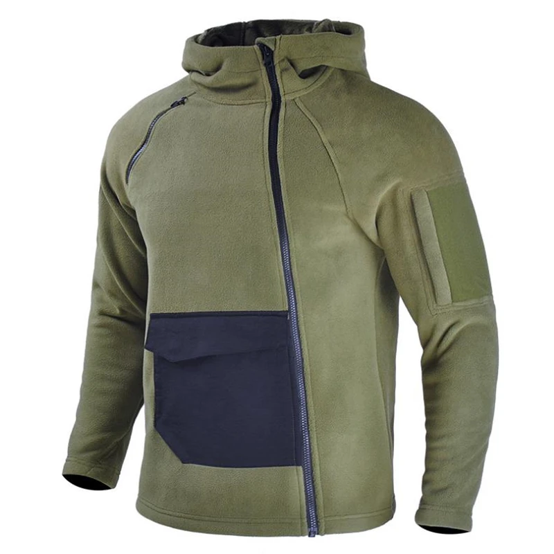 

Outdoor Men Hoodies Casual Long Sleeve Mens Sweatshirts Warm Fleece Hiking Jacket Windproof Camping Hoodie Thermal Coat