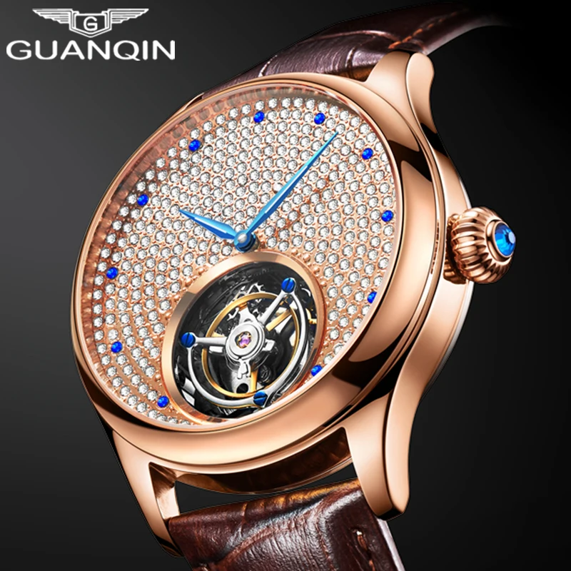 2020 настоящие Tourbillon механические мужские часы с сапфиром лучший бренд роскошные