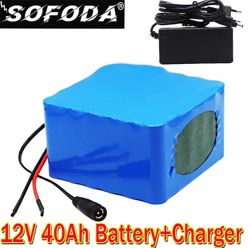 Sofoda 12V 40Ah 3S12P 11 1 V 12 6 литиевая Батарея пакет для инвертор ксеноновая лампа