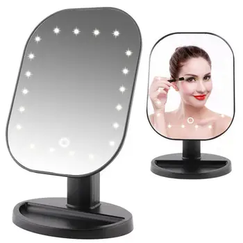 

20LED 10X Manifying Cosmetic Mirror Touch Screen Battery / USB Power Supply Makeup Mirror Black