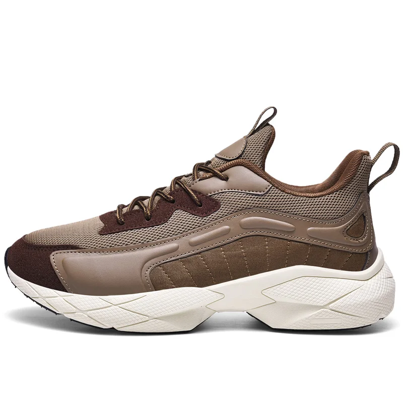 2020 New Sneakers Man Spring Summer Breahable Ligthtweight Men's Casual Shoes Brand Lace-Up Thick Bottom Men 39-46 | Обувь