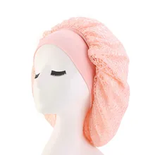 Женские шапки эластичные с широким краем, очень большая атласная шелковая шляпа с принтом, шапка для сна, сетчатая шапка, женская шапка-тюрбан, аксессуары для волос