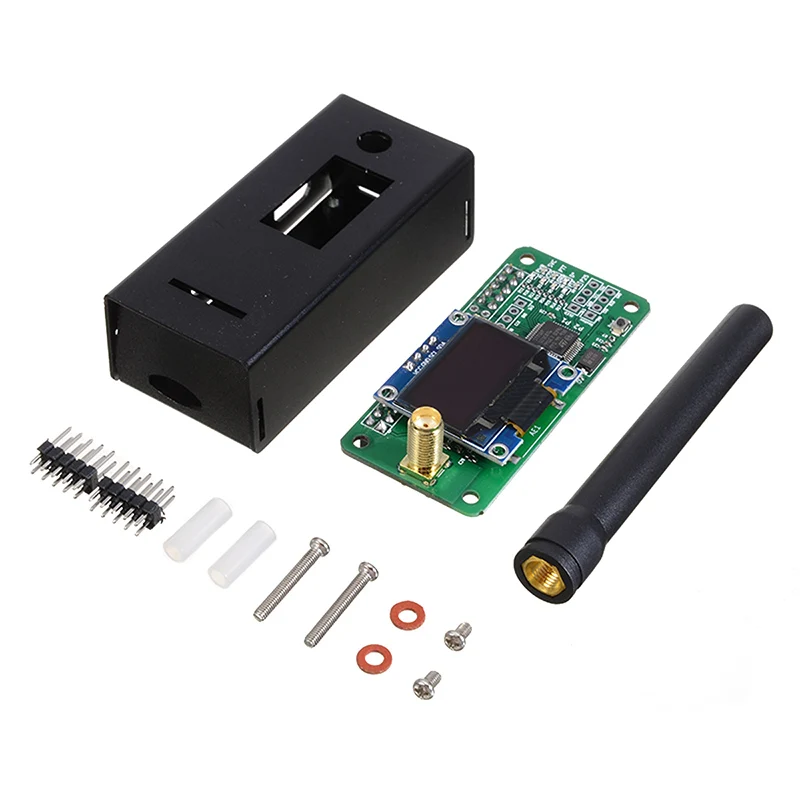 

Pohiks Hot Spot Board MMDVM Hotspot Support OLED W/ Antennas Aluminum Alloy Shell For Raspberry Pi LED Show Tx Rx PTT Mode