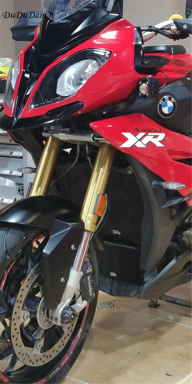 Для BMW S1000R S1000RR S1000XR 2010- мотоциклетная решетка радиатора защитная решетка крышка масляный радиатор Защитная крышка - Цвет: black S1000XR logo