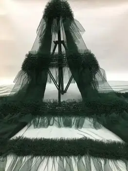 

New French Tulle Lace Fabric High Quality Nigerian Lace Fabric 5Yards For Party Dress FDC93