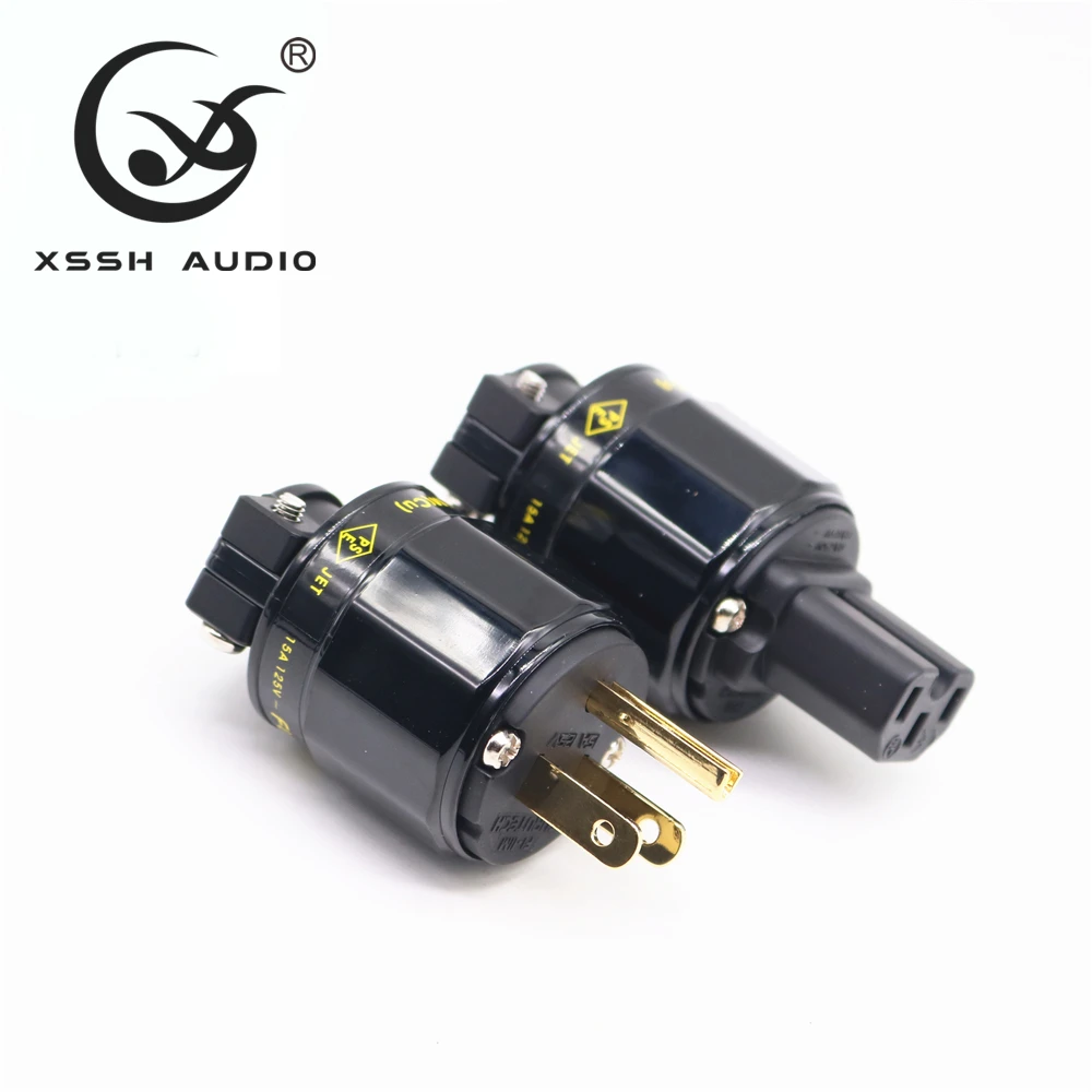 Электрический Hi Fi XSSH аудио FI 11M N1 11 N1(G) 15A 125V MATIHUR 24K позолоченные США Мужской IEC