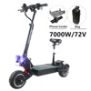 FLJ 72V 7000W Electric Scooter with Dual motors engines acrylic led pedal Top Speed E Bike Scooter electrico ► Photo 1/6