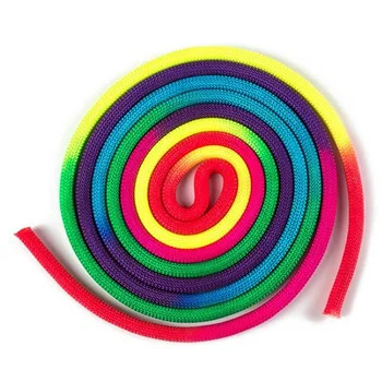 

Sports Gym Rainbow Color Rhythmic Gymnastics Rope Solid Competition Arts Training Rope Gymnastics Rope New