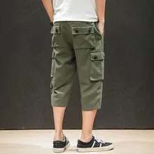 Мужские свободные шорты с несколькими карманами Homme повседневные бермуды брюки мужские s военные карго шорты летние армейские зеленые хлопковые шорты