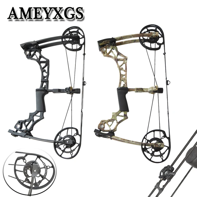US $437.00 1pc Archery Black Camouflage Compound Bow 40-60lbs Steel Ball Dual Purpose Bow For Outdoor Sports B