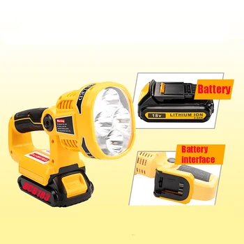 

Replace For Dewalt Indoor and Outdoor 12W Pistol Tool Light Used For Dewalt 14.4V-20V Li-ion Battery DCB140/DCB182/DCB201/DCB200