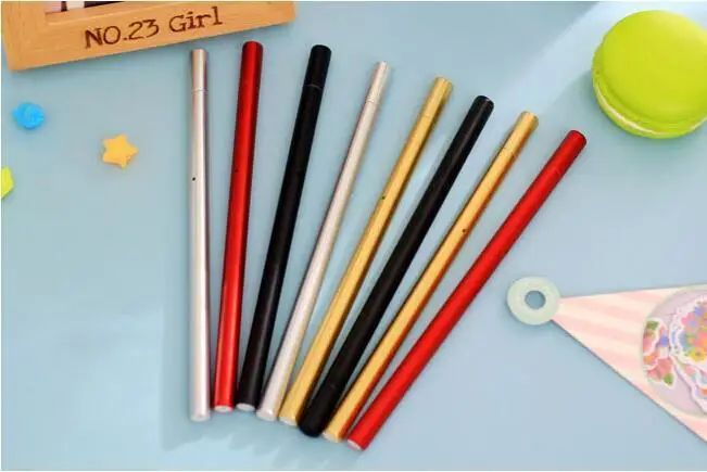 1 шт. Lytwtw Канцтовары Корейский Металлический гелевые ручки 4 цвета школьные принадлежности офисные ручки подарок бизнес креативные