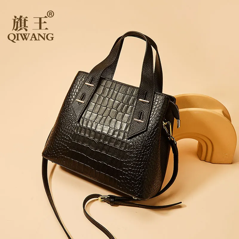 

Cowhide Bucket Bag Lady Messenger Bag Round Women High Quality Stylish Handbag & Totes Elegant Female Bag Large Capacity