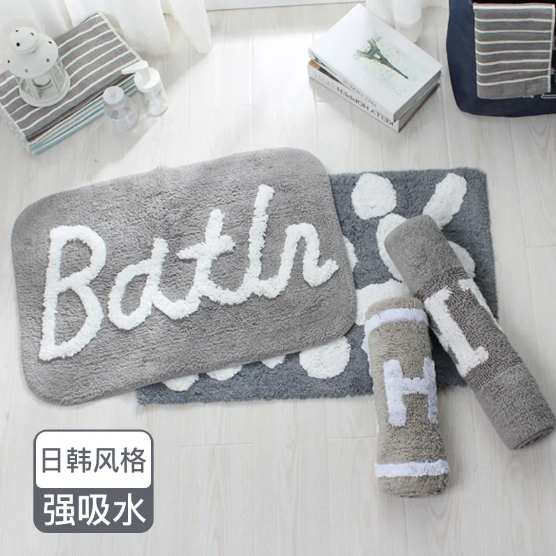 Противоскользящий коврик для ванной комнаты, коврик для двери, коврик для дома, впитывающий коврик, коврик для туалета
