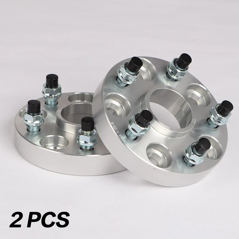 25mm silver spacers Комплект из 2 предметов; 5x108 Распорки 25/30 мм Hubcentric 63,3 мм Алюминий колесный разделитель адаптер 5 Луг подходит, подходящая для FOCUS WINDSTAR T-BIRD MONDEO - Цвет: 25mm silver spacers
