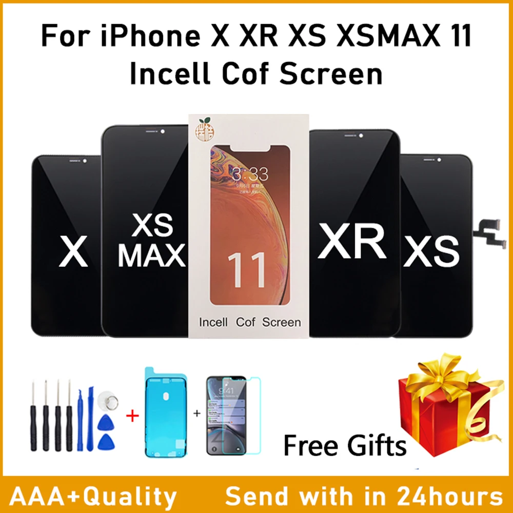 

AAA ++ качество для iPhone X ЖК-дисплей без битых пикселей Pantalla сенсорный дисплей дигитайзер в сборе для iPhone X XS XR XS MAX 11Pro MAX экран