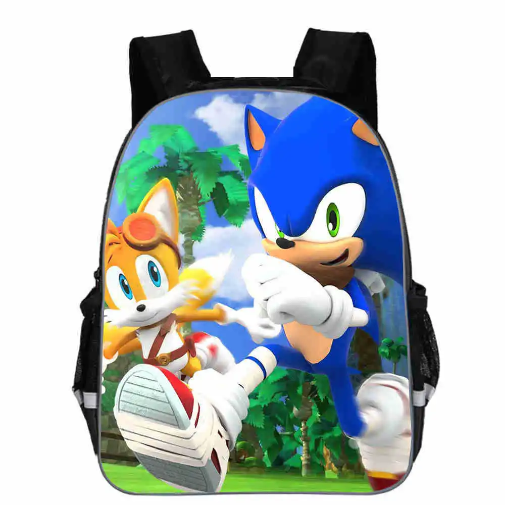 11-16 дюймов Super Mario Bros Sonic Boom Hedgehogs школьные сумки для детского сада детские сумки для книг Детская сумка-рюкзак в подарок