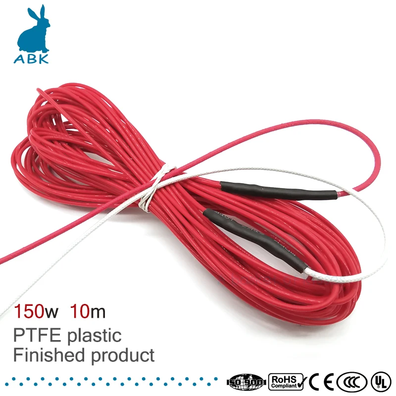 F12K 10meter 15meter Carbon Fiber Heating Cable PTFE Flame Retardant F12k 10meter 15meter carbon fiber heating cable ptfe flame retardant