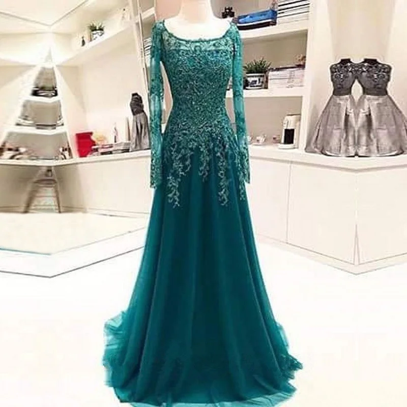 An026 размера плюс красивое кружевное вечернее платье элегантные мусульманские