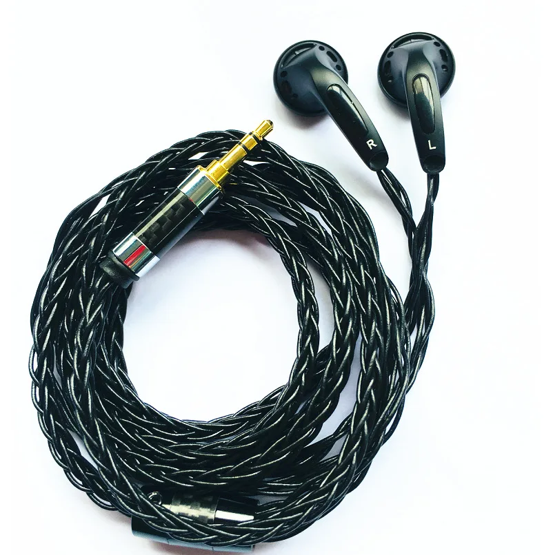 Fone de Ouvido Banhado a Prata Fidelidade com 8 Fengru Artesanal Berílio Diafragma Plana Alta Strand Ofc Cabo Portátil 130 Ohm - Image 2
