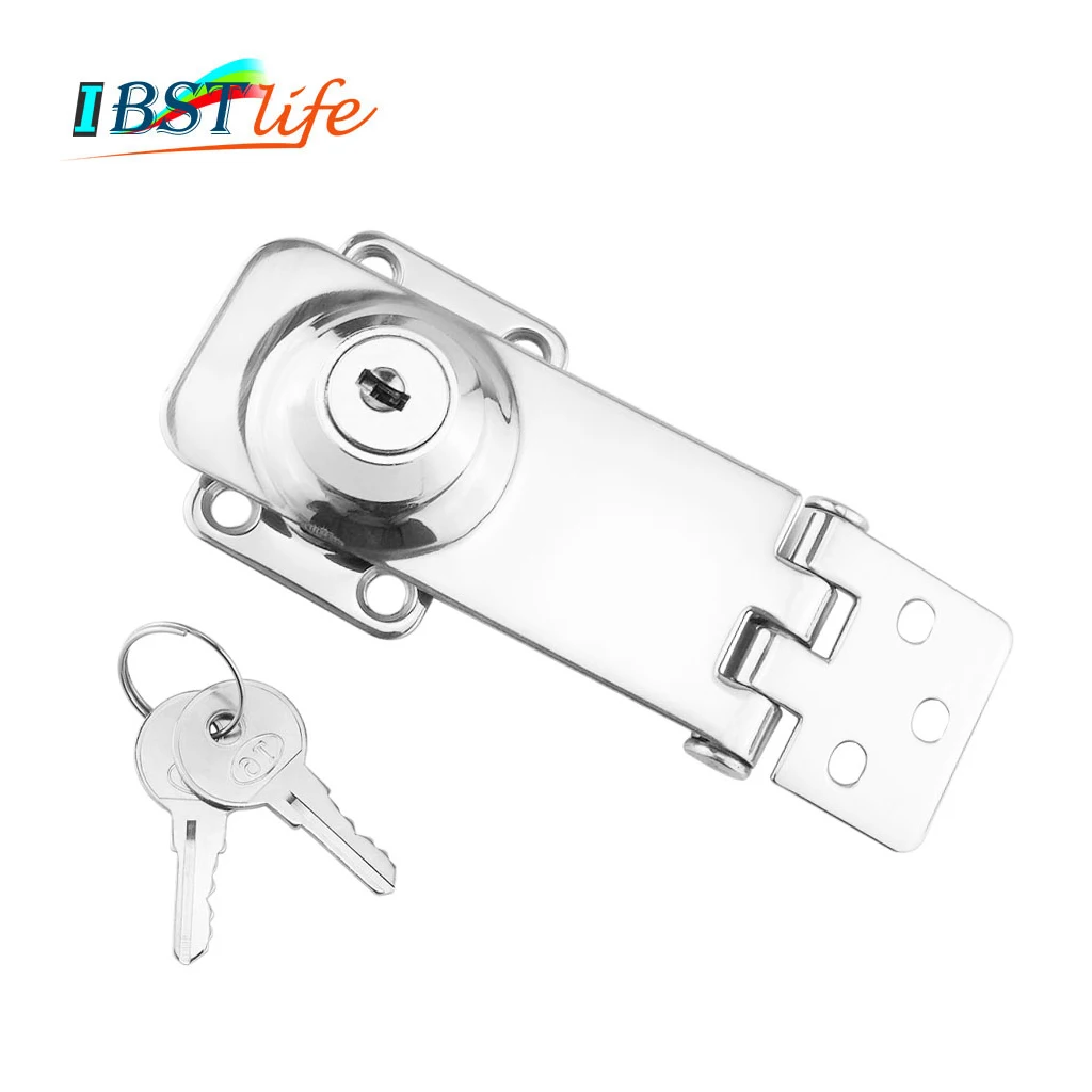 

Marine Boat Stainless Steel 304 Locking Hasp Safety Lock Hatch Cabinet Door Cabin Deck Locker Hatch Latch yacht accessories