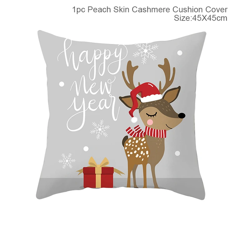 FRIGG Christmas Cushion Covers Christmas Pillowcase Merry Christmas Decor for Home Navidad Noel Happy New Year - Цвет: Pillowcase 85