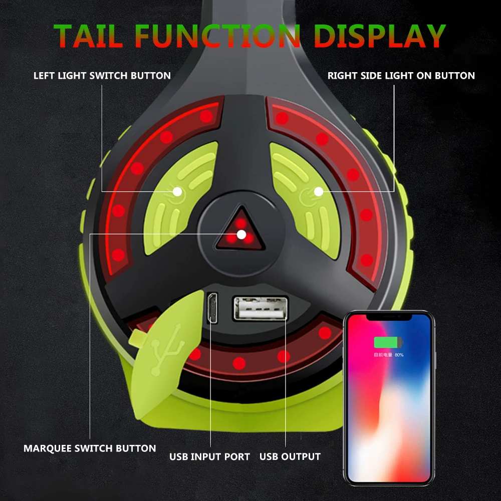 Cena 8000lm 80W LED szperacz akumulatorowy latarka LED na usb 2 boczna lampka nocna uchwyt ręczny reflektor bardzo długi czas czuwania