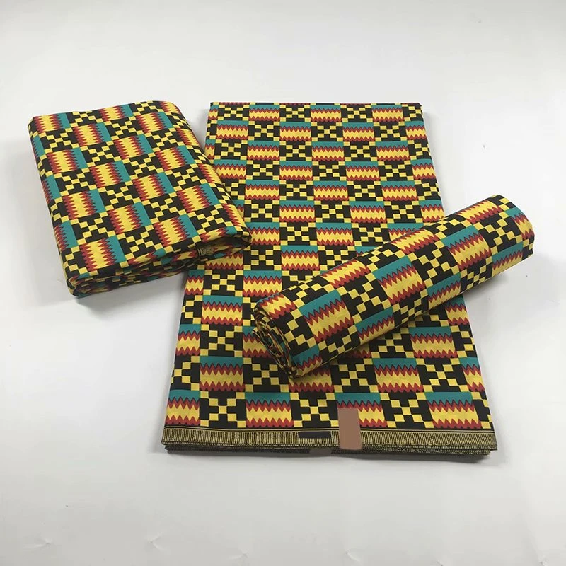 2021 New Hot Sale African Wax Fabric Cotton Material Nigerian Ankara Block Prints Batik Dutch High Quality Sewing Cloth VL-40