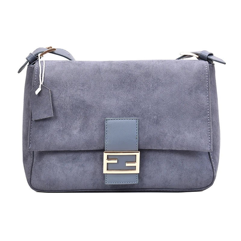 

2019 Scrub Leather Fashion Small Handbag Korean Style Women Shoulder Messenger Bags Designer Buckle Solid Color Small Square Bag