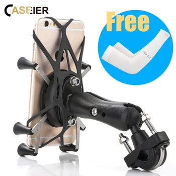 

CASEIER Motorcycle Phone Holder Motorbike Rear View Mirror Handlebar Mount Stand Support For Mobile Phone Moto Cell Phone Holder