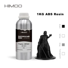 Himoo abs como dureza baixo odor para dlp resina lcd impressora 3d monoarroz nova3d mais funcional protótipo impressora uv resina 3d