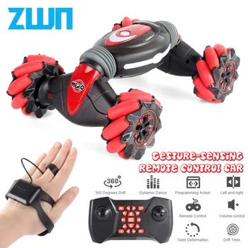 

Remote Control Stunt Car Gesture Induction Twisting Off-Road Vehicle Light Music Drift Dancing Side Driving RC Toy Gift for Kids