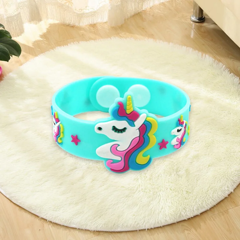 Bracelet Jewelry 1PCS Trendy Children Lovely Animal Unicorn Silicone Wristbands Rubber Bracelets Toys For Kids Boys Girls Adults Christmas Gifts