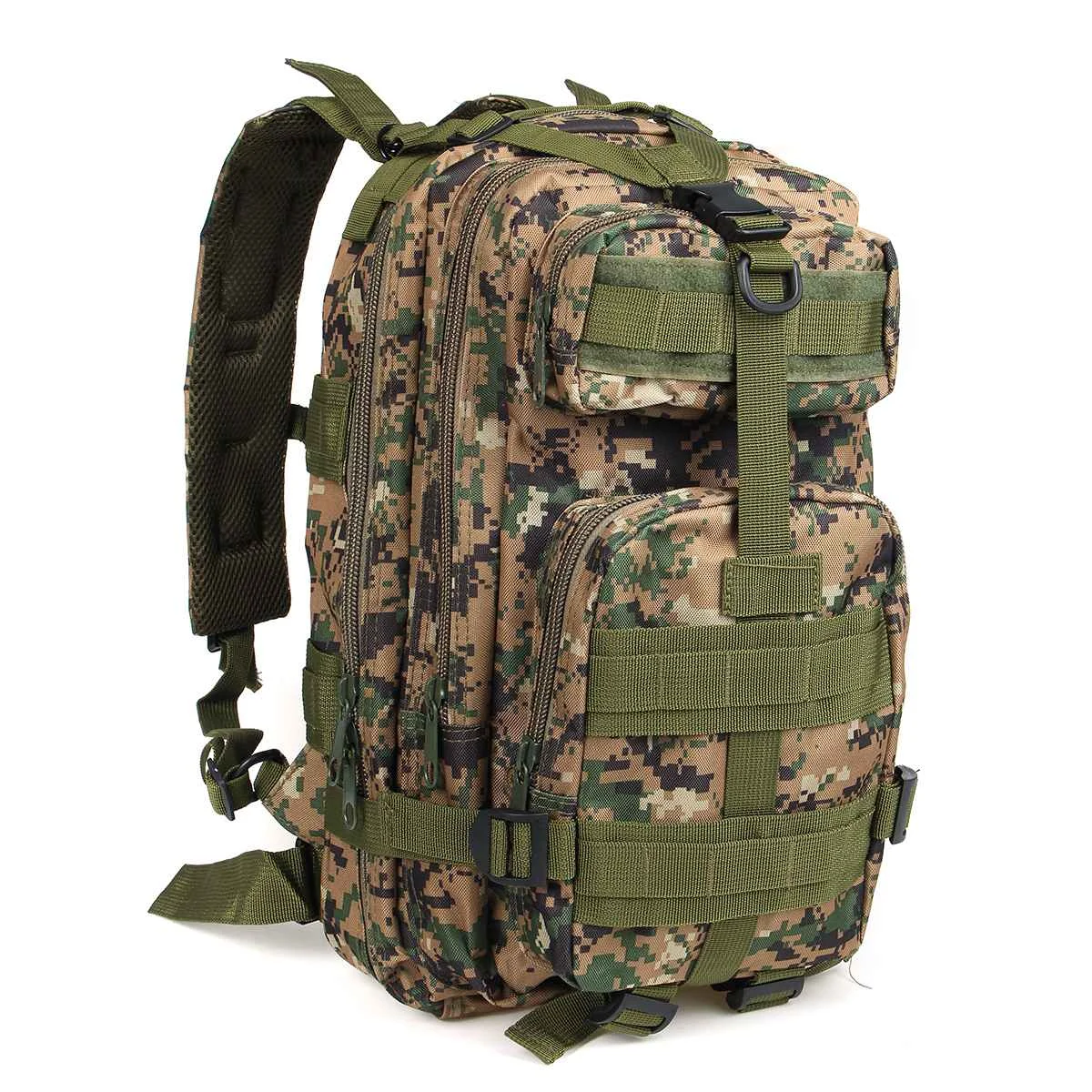 Woodland Digital 30L водонепроницаемые уличные сумки военный рюкзак тактический армейский спортивный кемпинг походный треккинг Сумка рыболовный охотничий Камуфляжный Рюкзак - Цвет: Woodland Digital