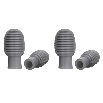 

SOLO 4 Pieces Drum Mute Drum Dampener Silicone Drumstick Silent Practice Tips Percussion Accessory Mute Replacement Musical Inst