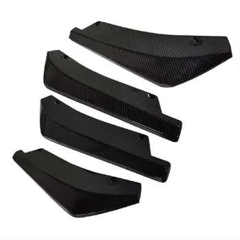 

2pcs Car Universal Rear Corner Carbon Fiber Rear Corner Rear Lip Rear Spoiler Modification Automobile Accessories