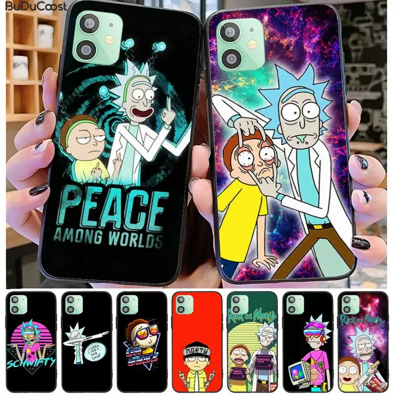 Мультяшный Рик Морти DIY чехол для телефона iphone 11 Pro11 Pro Max X XS XR MAX 8plus 7 6S plus 5s se 7plus |