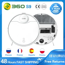 Robot aspirador S9 LDS Lidar, 360 mAh, 5200mAh, aplicación de bajo ruido, Control remoto Dual, succión de 2200Pa