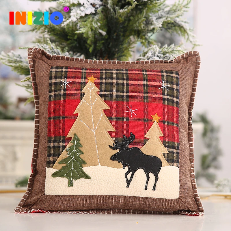 

2020 New Year Christmas Decoration For Home Pillow Cover Christmas Elf Gift For New Year Christmas Decoration Products 36*36 Cm