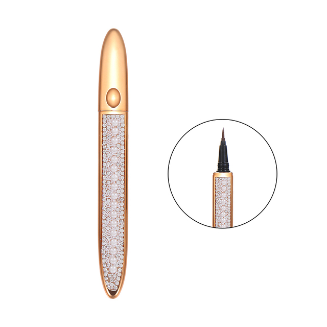 2 In 1 Magic Lash Liner Glue Pen Non Magnetic No Glue Liquid Eyeliner Waterproof Long Lasting Fast Dry Eye Makeup