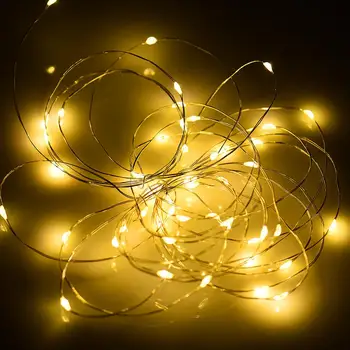 

5M 50 Led Strip Light Battery Box Home Garden Copper Wire String Fairy Outdoor Christmas Party Wedding Birthday Decoration
