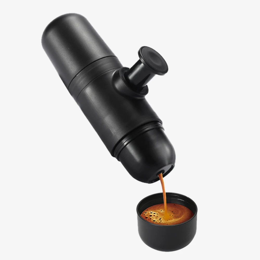 Mini Portable Machine Manual Coffee Maker Handheld Pressure Machine Pressing Cup For Home Travel 70ml 19.6x5.8x5.5cm