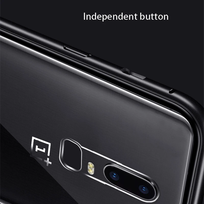 Магнитный адсорбционный чехол для телефона One Plus 7 Pro One Plus 6 T, задняя крышка из закаленного стекла для Oneplus 6 5 T, Роскошный металлический Прозрачный чехол