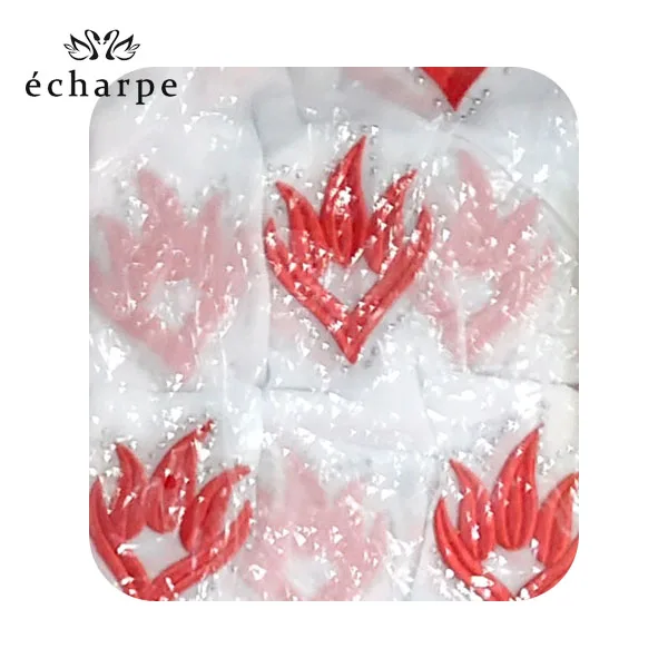 Fashion embroidered set auger African women in head scarf Muslim new scarf type big yards outside the scarf scarf cotton - Цвет: EC109-4