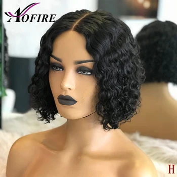 

360 Lace Frontal Human Hair Wigs Naturer Black For Black Women Brazilian Remy Hair Wig Short Bob Curly 150% Pre Plucked